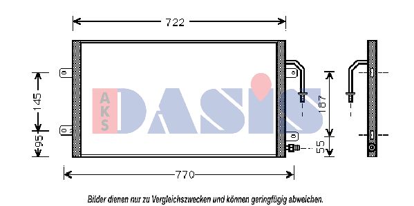 AKS DASIS Lauhdutin, ilmastointilaite 522610N